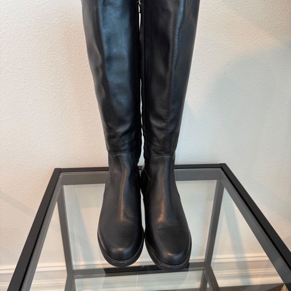 SAS ITALY Duchess Black Leather Knee High Tall Riding Boots Womens Size 10M - Picture 2 of 16
